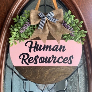 Office Door Hanger | Office Wreath | Workplace Wreath | Workplace Decor | Office Decoration | Work Decor | Human Resources