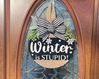Winter Front Door Decor | Winter Wreath | Let it Snow | Winter Door Hanger | Winter Door Wreath | Winter Wreath |Winter Sign | Winter Decor