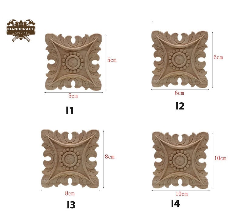 Applique d'angle en bois RUN01 avec figurines sculptées, non peint pour une décoration intérieure personnalisable, cadeau de pendaison de crémaillère parfait pour les amateurs de bricolage image 9