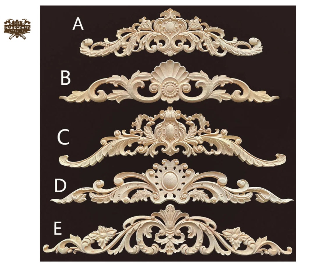 MAOY05 Wood Appliques and Onlays Natural Furniture Wall Door