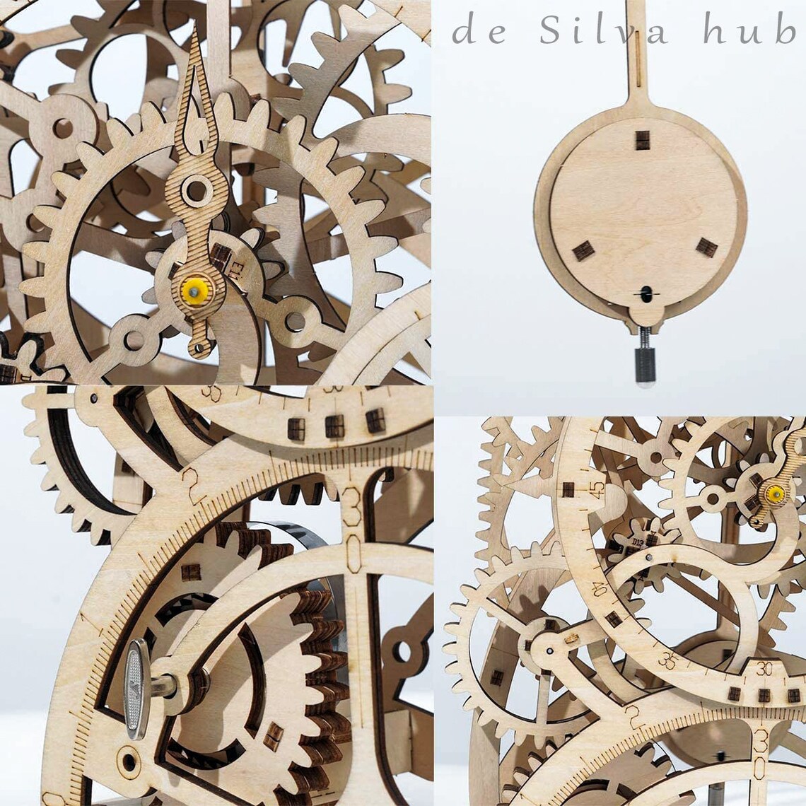 New 3D WOODEN PUZZLE Clock Craft Imagination Creative Toys for Etsy
