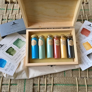 6 Pompeii set. Restaurator&#39;s grade pigments. Essee Earth & Essence