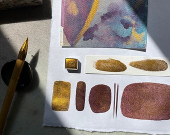 Brass Natural honey watercolors, Essee Earth & Essence