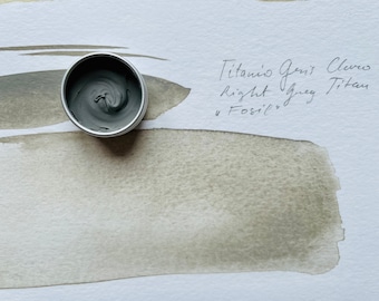 Watercolor, Sea Fossil gray powdered pigment Essee Earth & Essence
