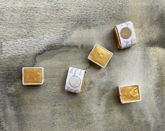 Gold Mica honey watercolors, Essee Earth & Essence
