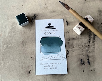 Porcelain pans, Maya Azul Verde, Indigo pigment watercolour  Essee Earth & Essence