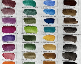 Make your palette, Porcelain,Individual pans, 2nd edition 48 Torino