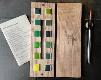 12 Rainforest green, Hardwood palette, Essee