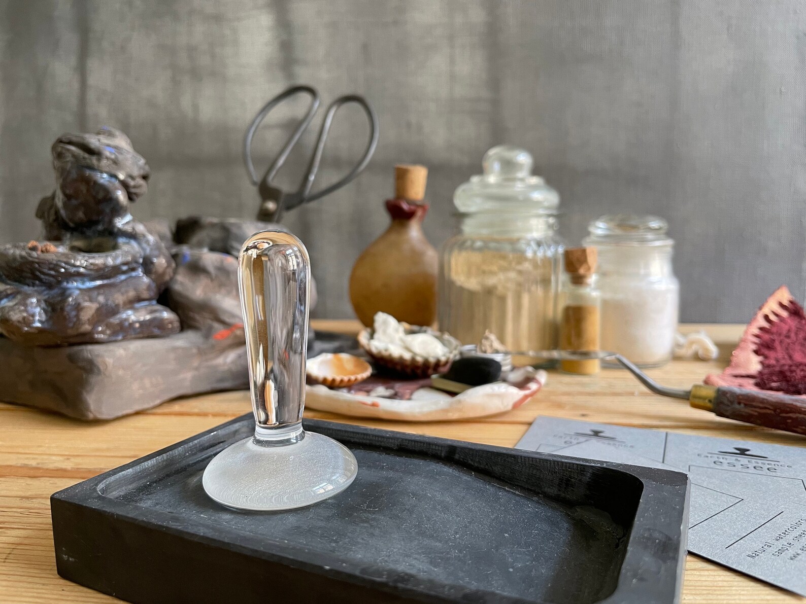 Muller & Stone Slab Pigment Stone Palette Glass Bottle Etsy Hong Kong