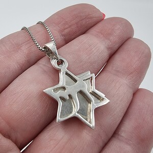 Collana Uomo Stella Di David Chai In Argento 925 Con Finitura Texture Vintage - Lunghezza 20 Pollici