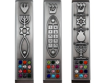 Mezouzah Avec Étoile De David - Boîtier Métal Pour Porte, Décoration Spirituelle Juive - 9