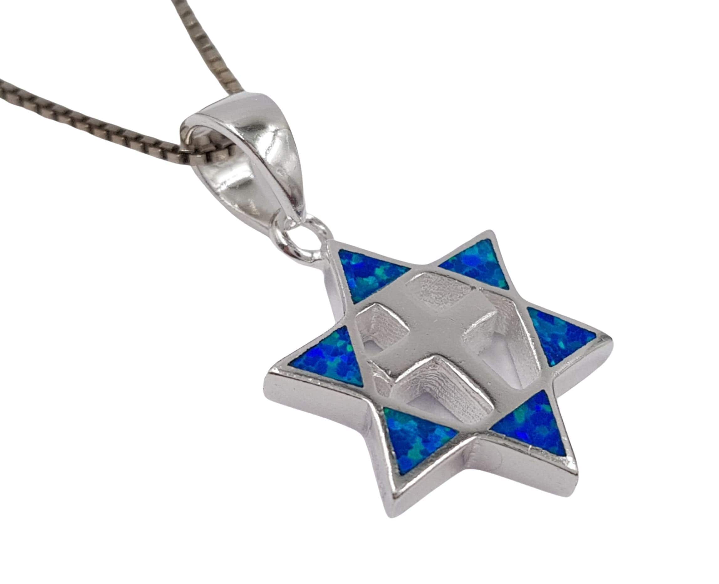 Details about  / Messianic 925 Sterling Silver SMALL Star of David and CROSS Charms and BOX Chain