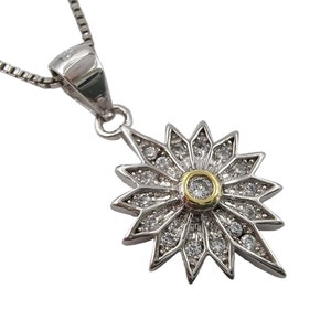 Star of Bethlehem Necklace 925 Sterling Silver Good Luck Charm for Women Holy Land Star Pendant Christmas Religious Jewelry Silver Chain