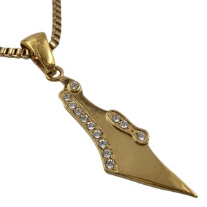 Collier carte d'Israël plaqué or 18 carats pendentif cristaux de zircone cubique carte d'Israël avec chaîne bijoux juifs cadeau judaïque