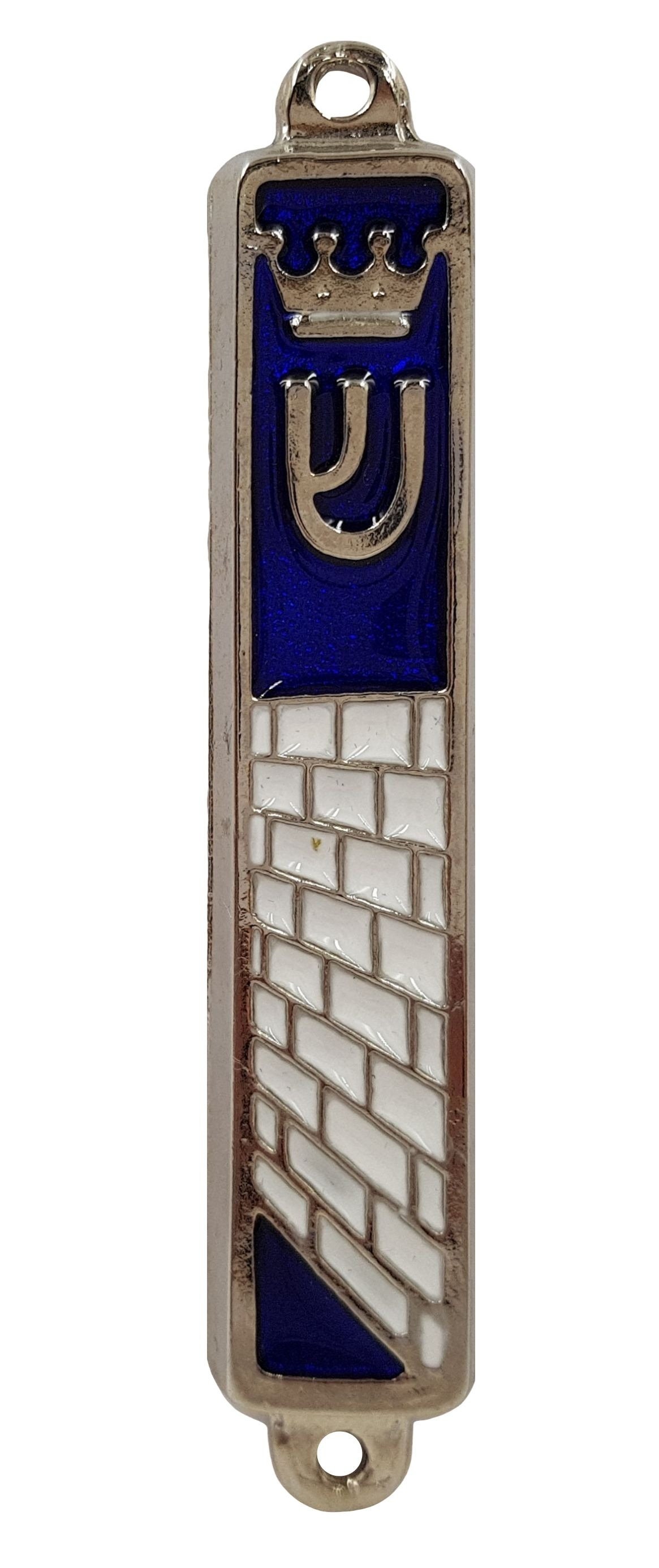Mezuzah En Métal Pour Porte - 10x1,9x1,1 Cm - Objet Religieux Juif Avec Parchemin - Décoration Et Bénédiction Pour La Maison