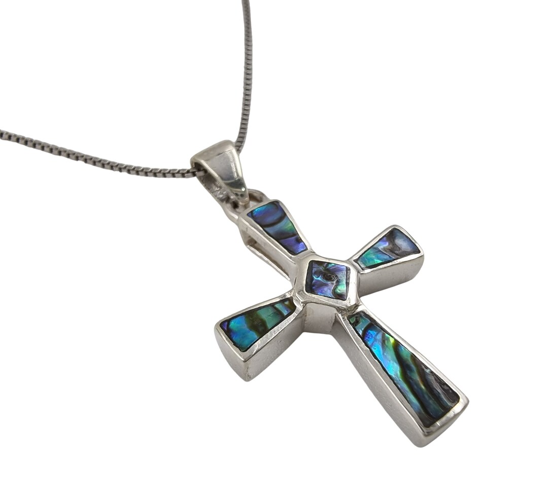 Catholic CROSS Necklace 925 Sterling Silver Pendant With Etsy