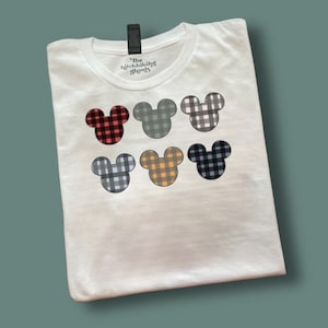 Mickey Mouse Plaid Christmas Shirt, Disney Vacation T-shirt
