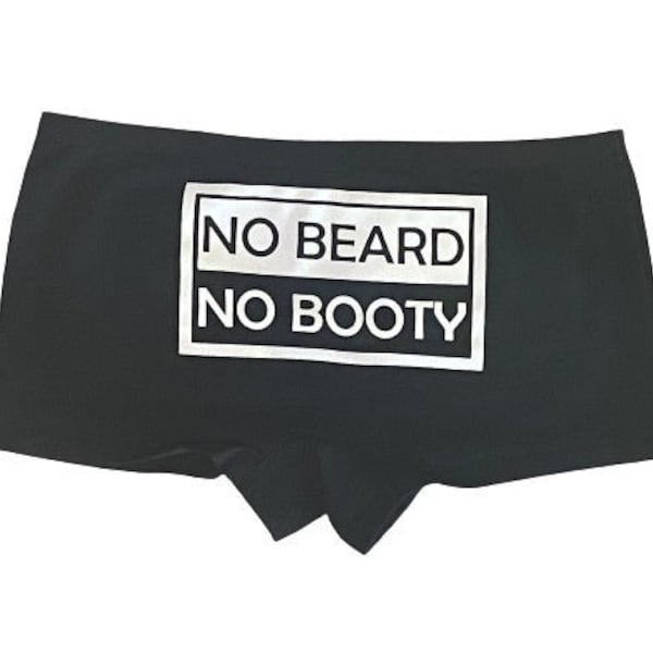 THIGHBRUSH® No Beard No Booty™ - Women's Booty Shorts - Black