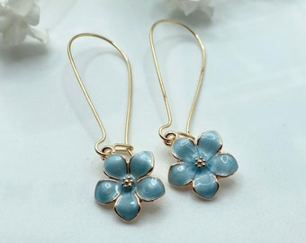 Cherry blossom earrings, cherry blossom dangle earrings, Sakura earrings, flower earrings, floral earrings, Japanese earrings,