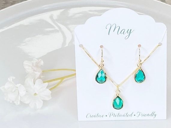 May Jewelry Set Birthstone Jewelry Set May Birthstone Set May