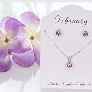 Conjunto de joyas de plata esterlina con tanzanita: collar y pendientes con la piedra natal de diciembre imagen 6