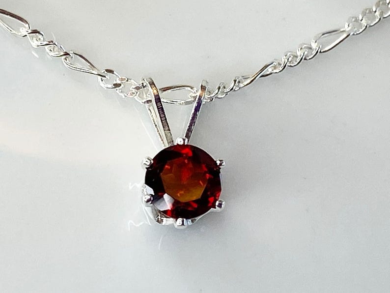 January Birthstone Set Garnet Jewelry Collection Sterling Silver Pendant Necklace Earring Matching Set Dainty Design Elegant Accessories Genuine Red Gemstone Perfect Gift Idea Special Occasion Present Classic Jewelry Style Everyday Wear