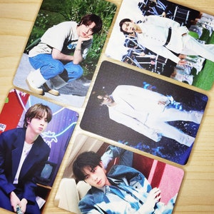 BTS Jin (Kim Seok Jin) Double-Sided High-End Photocards | Matte & Soft Touch Finish, High Quality, Sturdy, Round Edges | HaeJinMi |