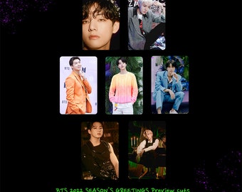 BTS 2022 SEASON&#39;S GREETINGS Preview Cut Photos In Real Fujifilm Instax Polaroids