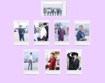 Permissão do BTS para dançar fotos em polaroids reais da Fujifilm Instax