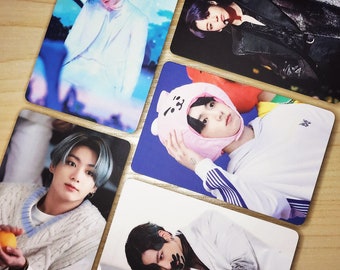 BTS Jung Kook (Jeon Jung Kook) Double-Sided High-End Photocards | Matte & Soft Touch Finish, High Quality, Sturdy, Round Edges | HaeJinMi |