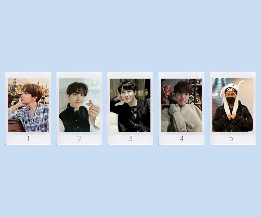 BTS J-Hope (Jung Hoseok) Photos In Real Fujifilm Instax Polaroids