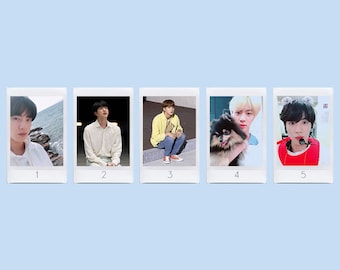 BTS ジン ポラロイド チェキ BTS ジン (キム・ソクジン) の実物富士フイルム Instax ポラロイド写真