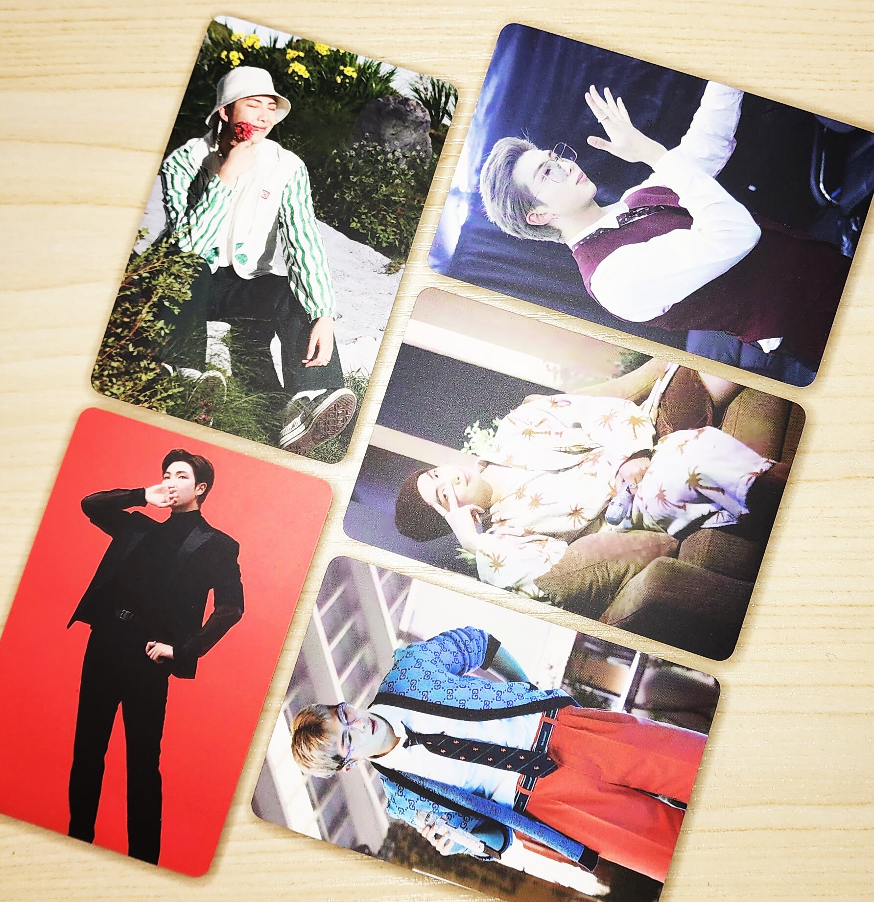 BTS RM (Kim Nam Joon) Double-Sided High-End Photocards | Matte & Soft Touch Finish, High Quality, Sturdy, Round Edges | HaeJinMi |