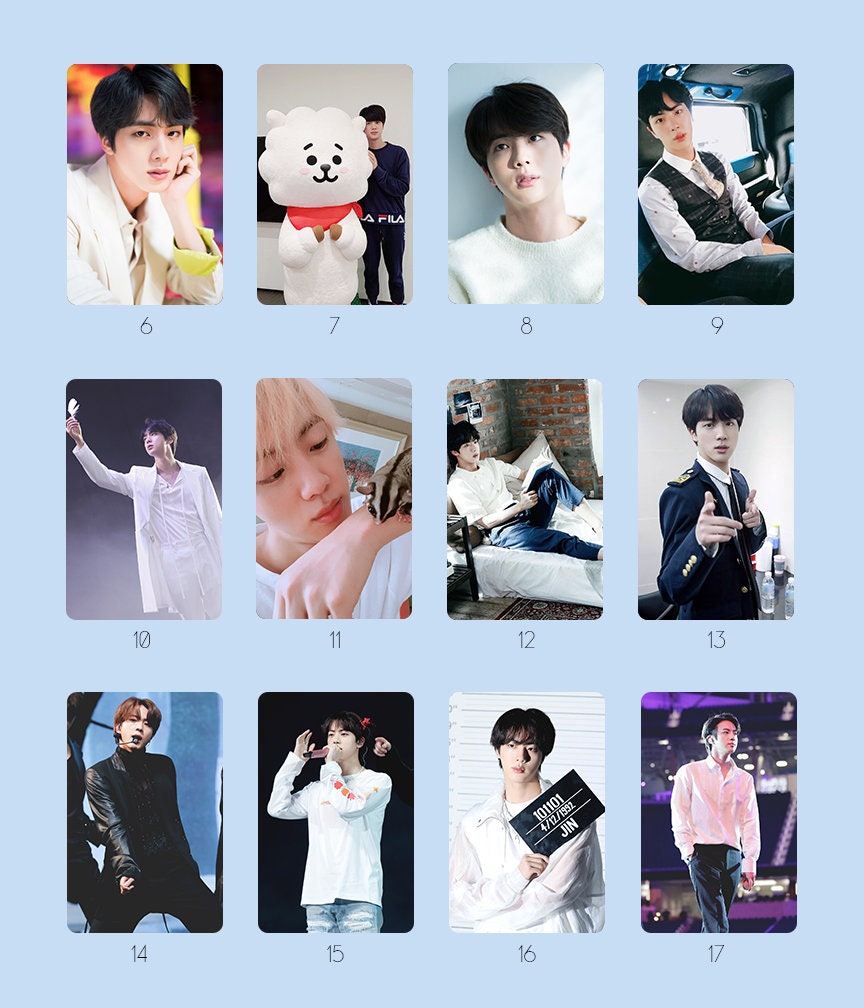 BTS Jin (kim Seok Jin) Photos in Real Fujifilm Instax Polaroids - Etsy