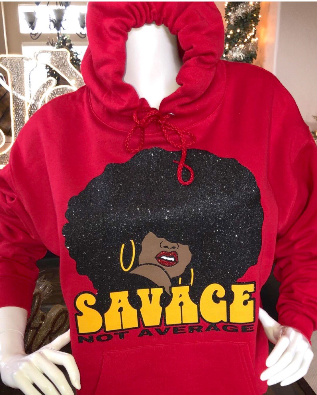 Savage not average hoodie sale