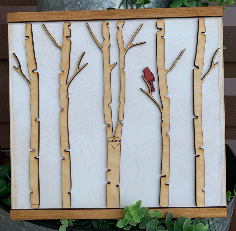 Personalized Memorial Sign When a Cardinal Appears Sign Etsy
