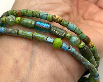 Dappled Forest bracelet trio