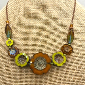 Dappled Woods floral necklace
