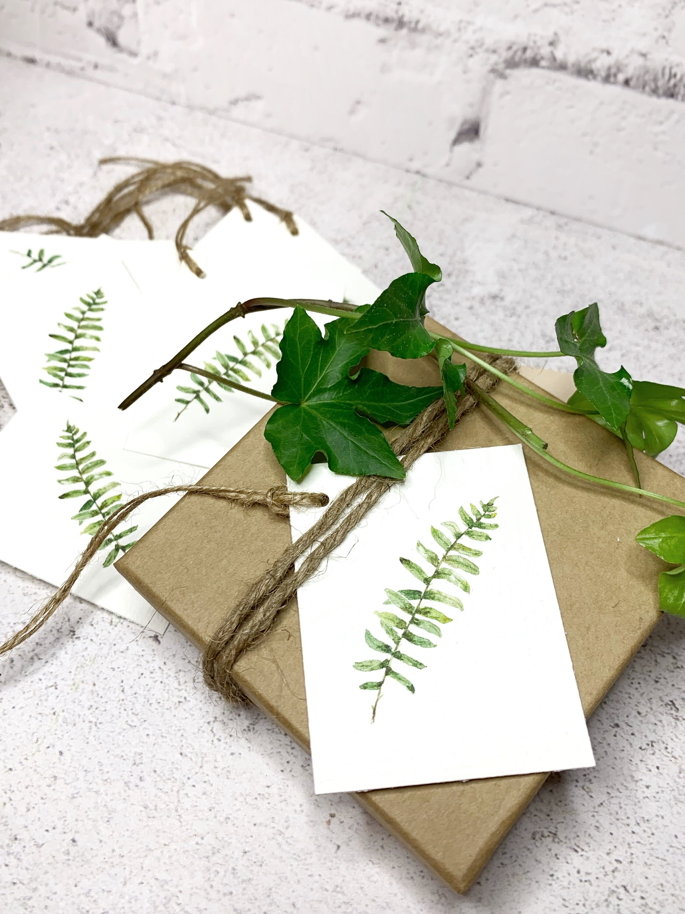 Watercolor Fern Gift Tags - Botanical Gift Tags - Nature Inspired Tags ...