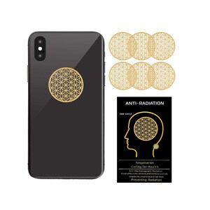 Flower of Life Anti Wave Patch EMF Wave Neutralizer Protection Mobile Phone, Laptops, Electronic Devices