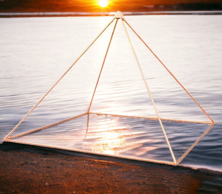Giza Pyramid Kit in Copper 12 MM Energy Amplifier Meditation Well Being ...