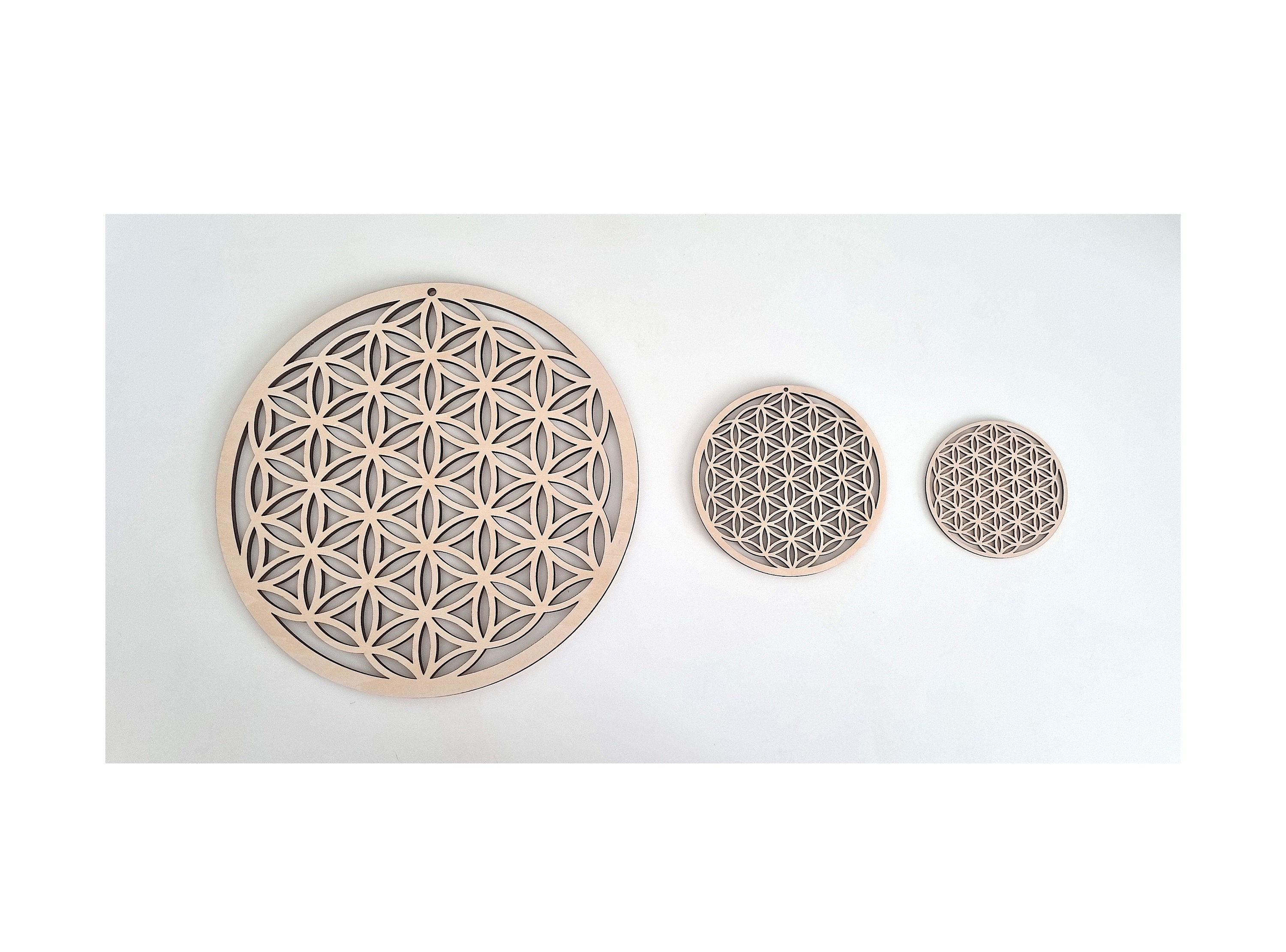 Fleur de Vie en Bois Naturel