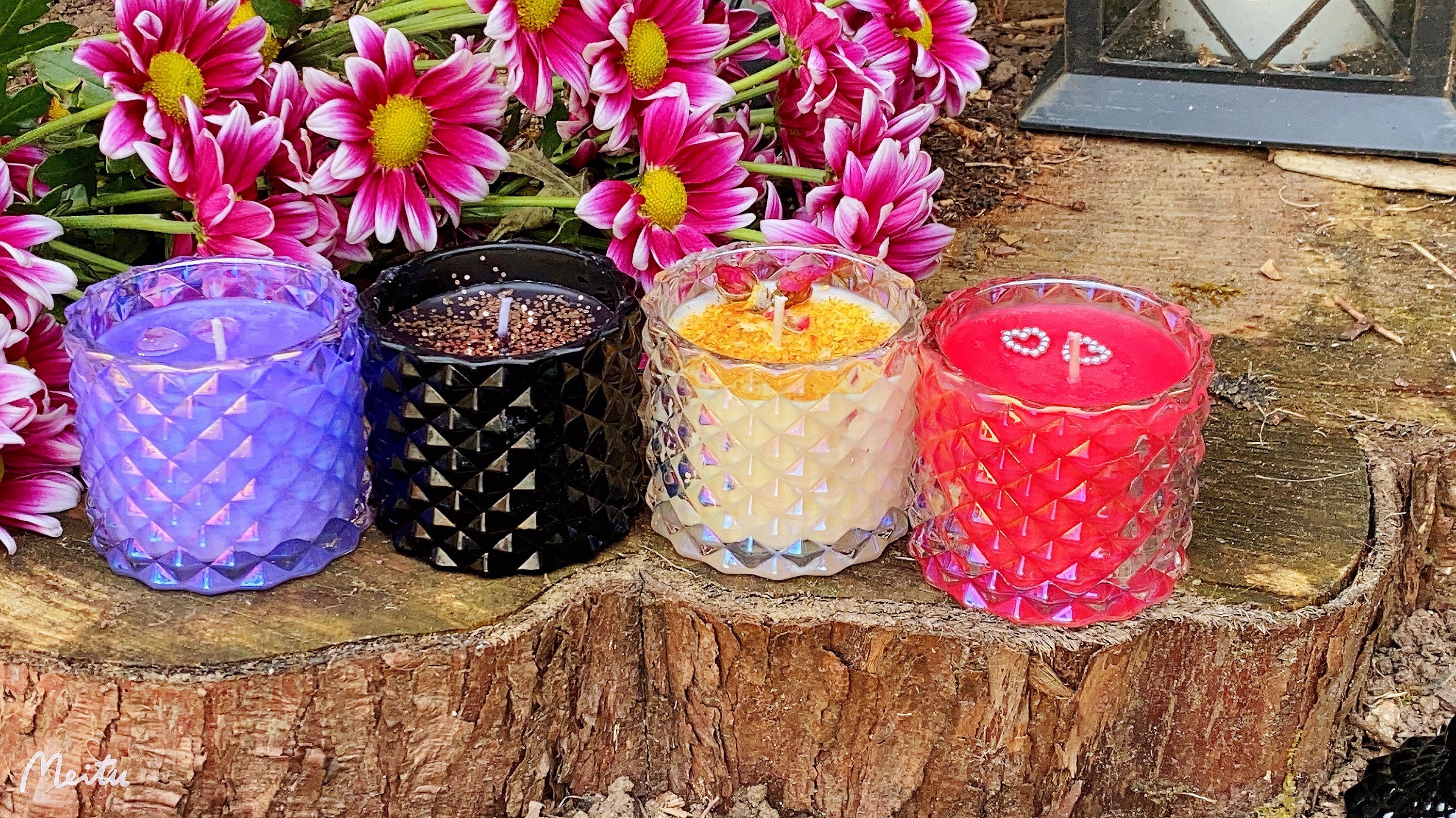 Luxury Glass candles Highly scented 100 natural Etsy