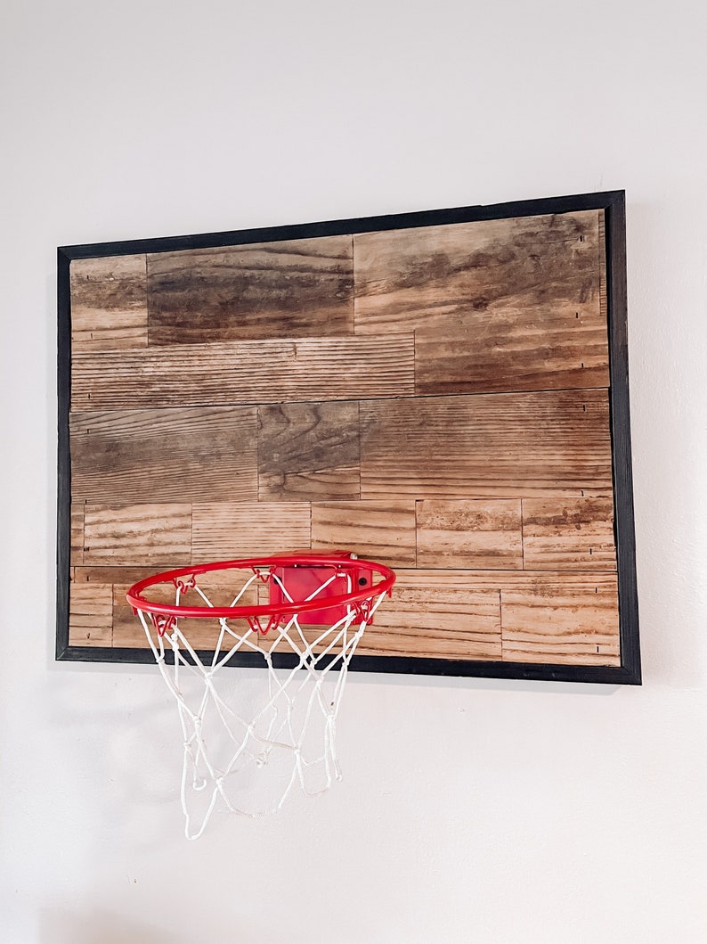 Fabriquer Un Panier De Basket En Bois Panier de basket-ball en bois récupéré | Etsy