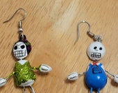Day of the dead, dia de Los Muertos, Halloween, skull earings