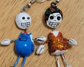 Day of the dead, dia de Los Muertos, Halloween, skull earings