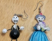 Day of the dead, dia de Los Muertos, Halloween, skull earings