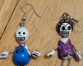 Day of the dead, dia de Los Muertos, Halloween, skull earings