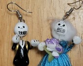 Day of the dead, dia de Los Muertos, Halloween, skull earings