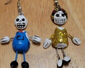 Day of the dead, dia de Los Muertos, Halloween, skull earings